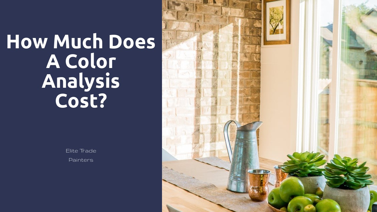 How much does a color analysis cost?